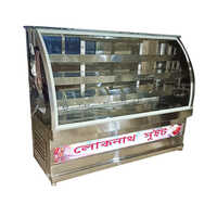 Ss Display Glass Counter - Color: Silver