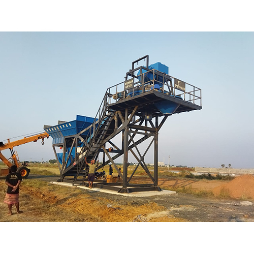 Concrete Batching Plant - Stainless Steel Structure, 220 Volt Electric Power Source, Plc Control System, Fully Automatic Operations, 1-year Warranty