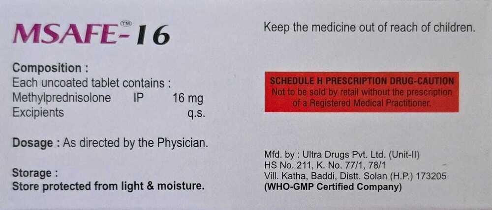 Msafe - 16 - Drug Type: General Medicines
