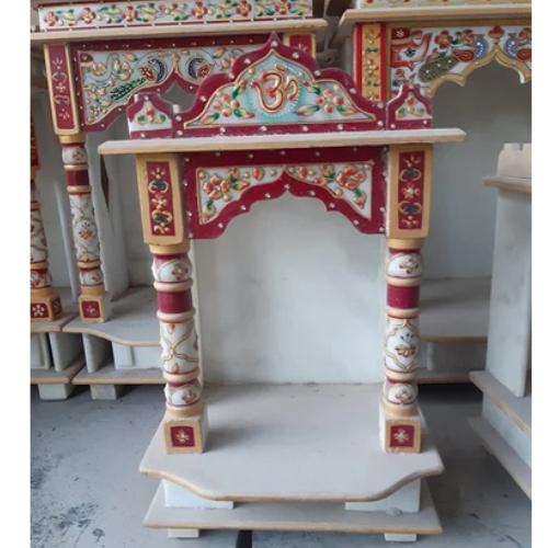 Polished Marble Home Temple - Color: White
