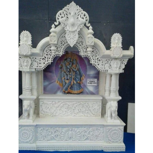 Polished Marble Home Temple - Color: White