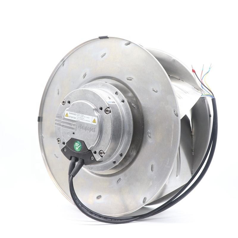 Ebmpapst R3g355-an04-71 450w 230v Ac 1710rpm Ip54 Ec Hvac Ffu Fan Filter Unit Air Conditioner Unit Centrifugal Cooling Fan - Color: Silver