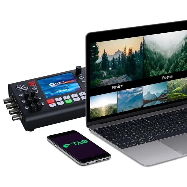 RGBlink MINI-ISO 10-Channel Video Mixer Switcher for Live Streaming