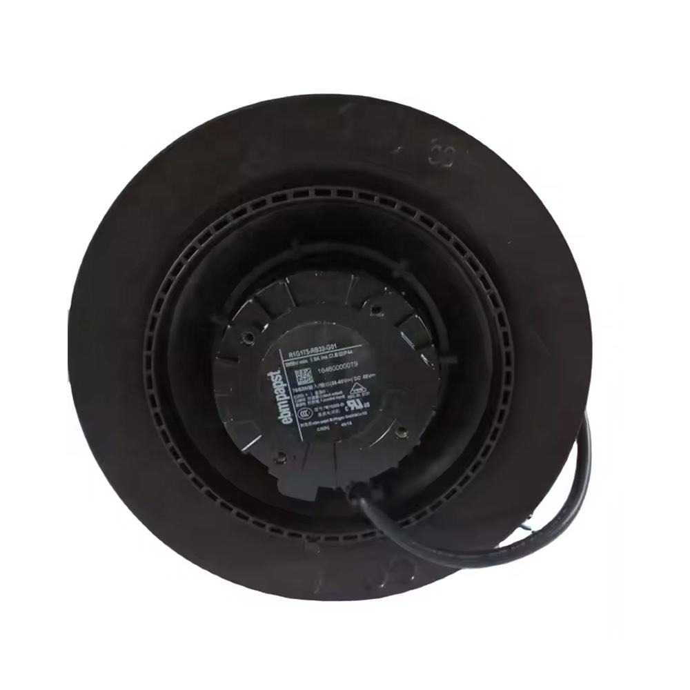 Ebmpapst R1g175-rb33-g01 R1g175-rb33-10 48v Dc 76/62w Hvac Adjustable Speed Air Purifier Centrifugal Cooling Fan - Color: Black