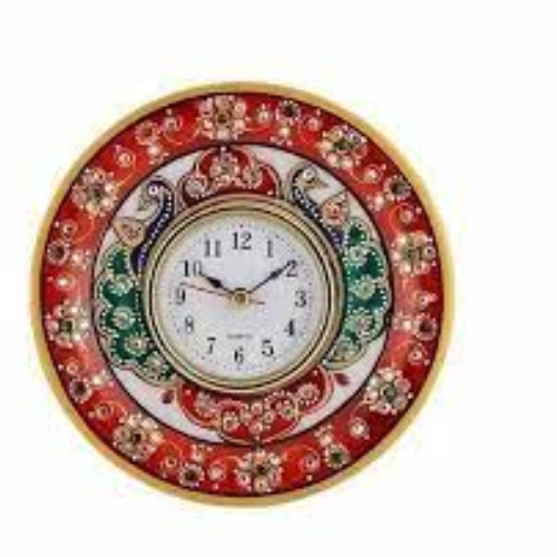 Painted Marble Stylish Clock