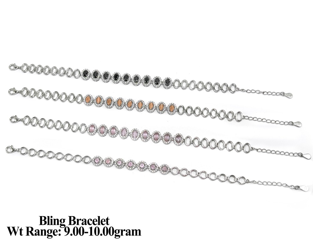 92.5 Silver Bling Bracelet