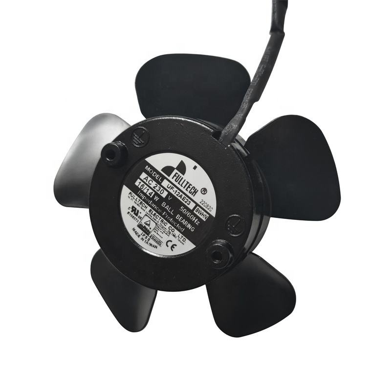 FULLTECH UF-12AE23BWHN 230V AC 16W 0.14A 85CFM 2700RPM Ball Bearing Frameless Spindle Motor Waterproof Axial Cooling Fan