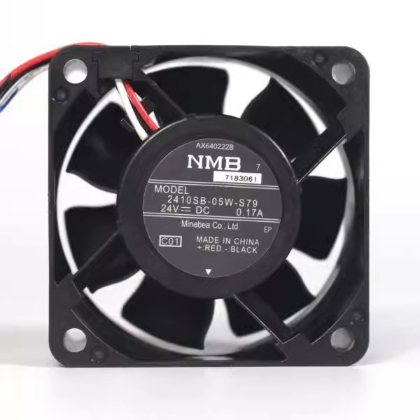 NMB 2410SB-05W-B70 24V 60*60*25mm 6cm Cabinet Axial Cooling Fan