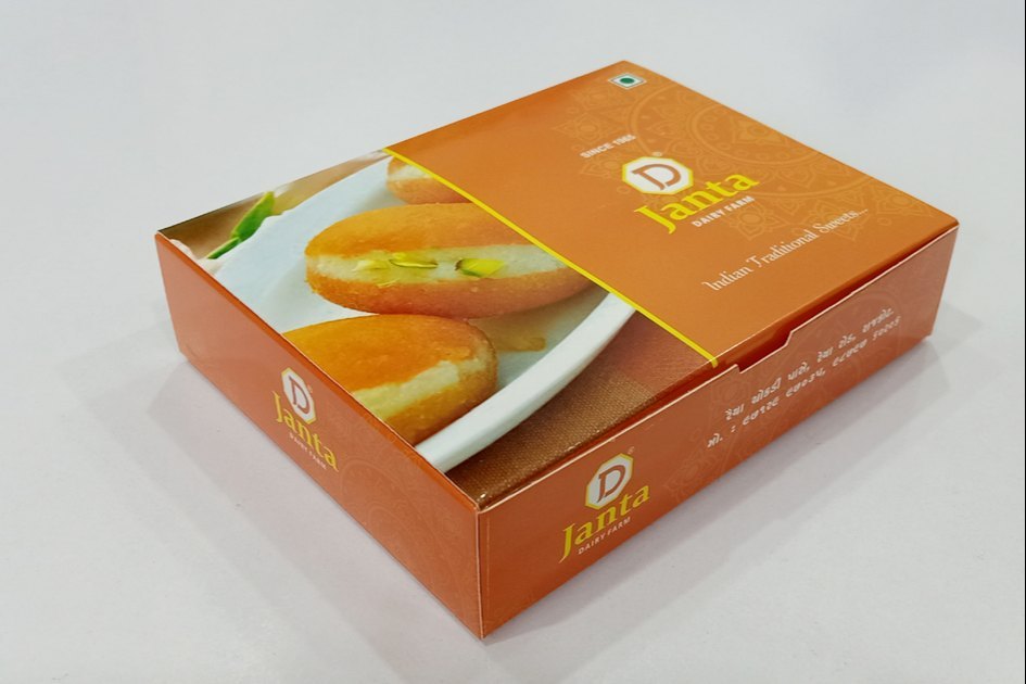 Sweet Box - Kraft Paper, Standard Size, Gold Foiling Finish | Uv Printed, Embossed Logo, Luxury Matte Or Glossy Options