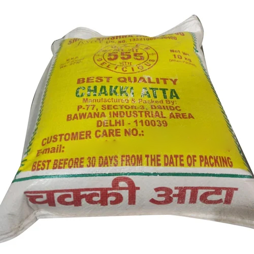 10 Kg Shree 555 Bhog Chakki Atta - Color: White