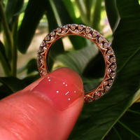 Round Cut Moissanite Wedding Proposal Band