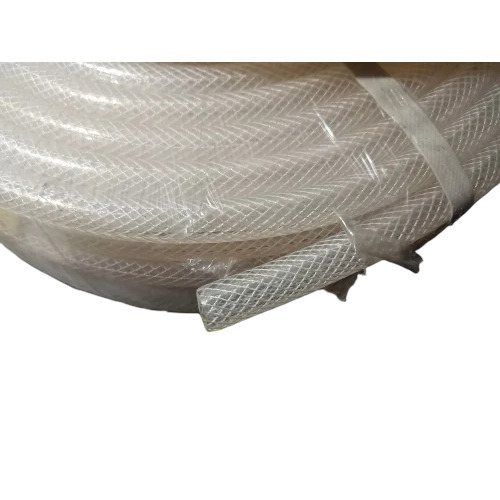8 Mm High Pressure Braided Hose - Color: Transparent