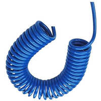 Blue Pu Coiled Hose Pipe - Length: 10  Meter (m)