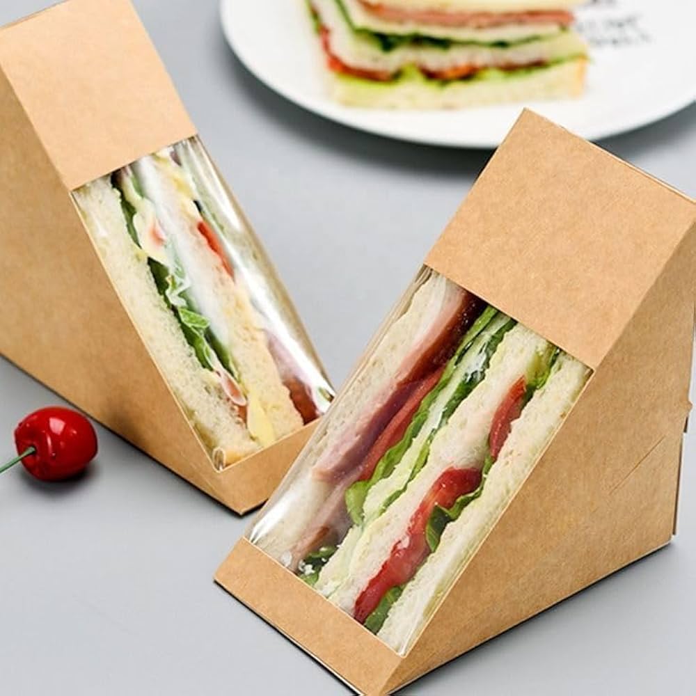 Sandwich Paper Box - Color: Brown