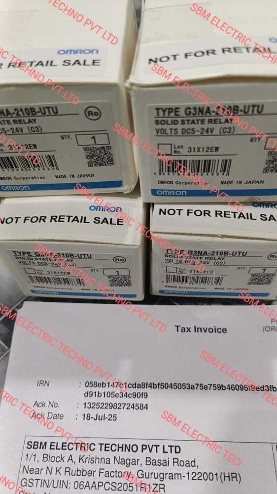 OMRON SOLID STATE RELAY DC5-24V, G3NA-210B-UTU