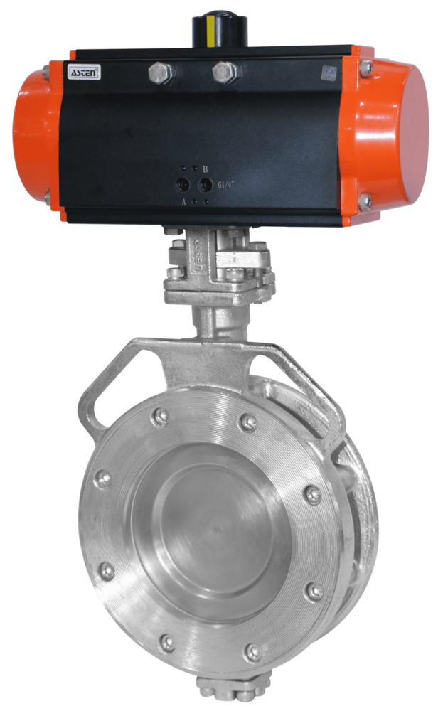 Industrial Pneumatic Off-Set Disc Butterfly Valve-Spherical Disc Valve