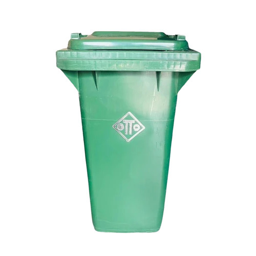 120 Ltr Otto Pvc Garbage Dustbin - Color: Green
