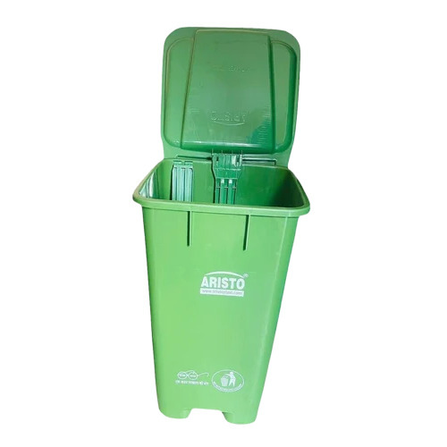02_120 Ltr Aristo Pvc Garbage Dustbin - Color: Green
