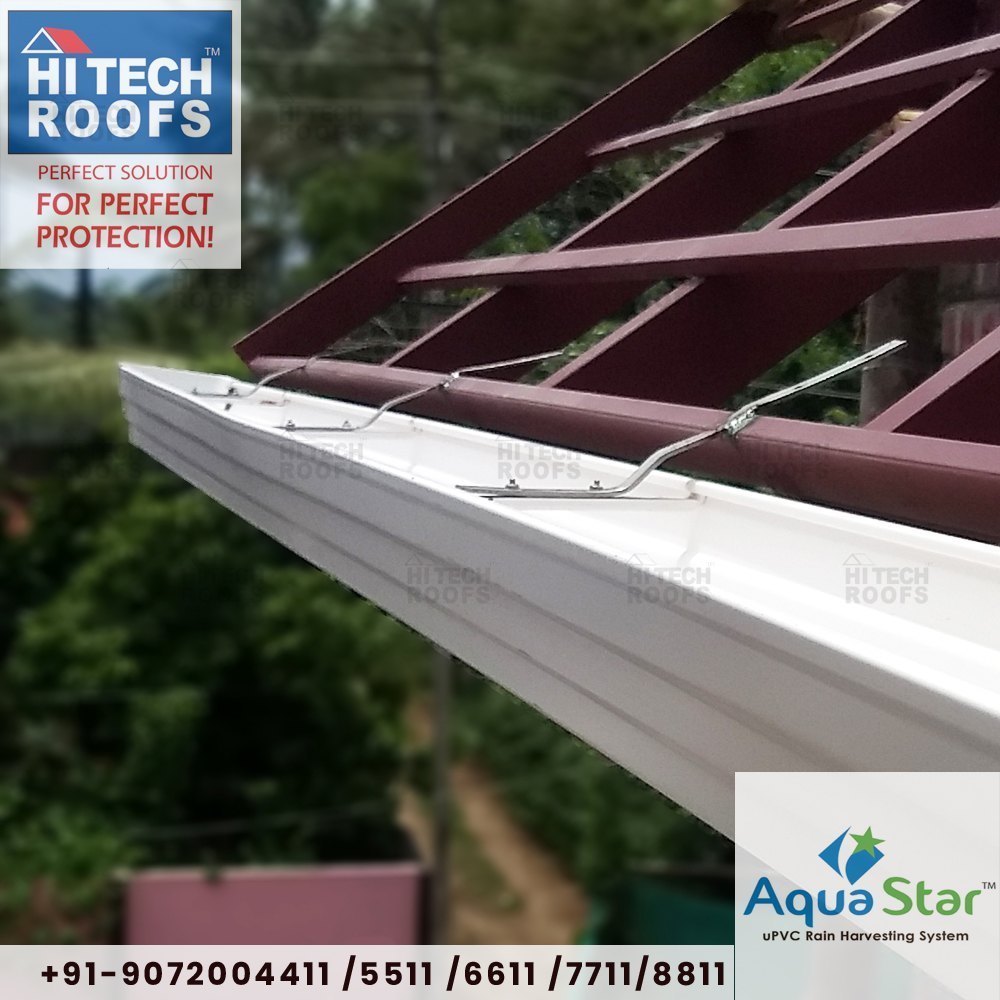 6 Inch Upvc Rainwater Gutter - Diameter: 2  Meter (m)