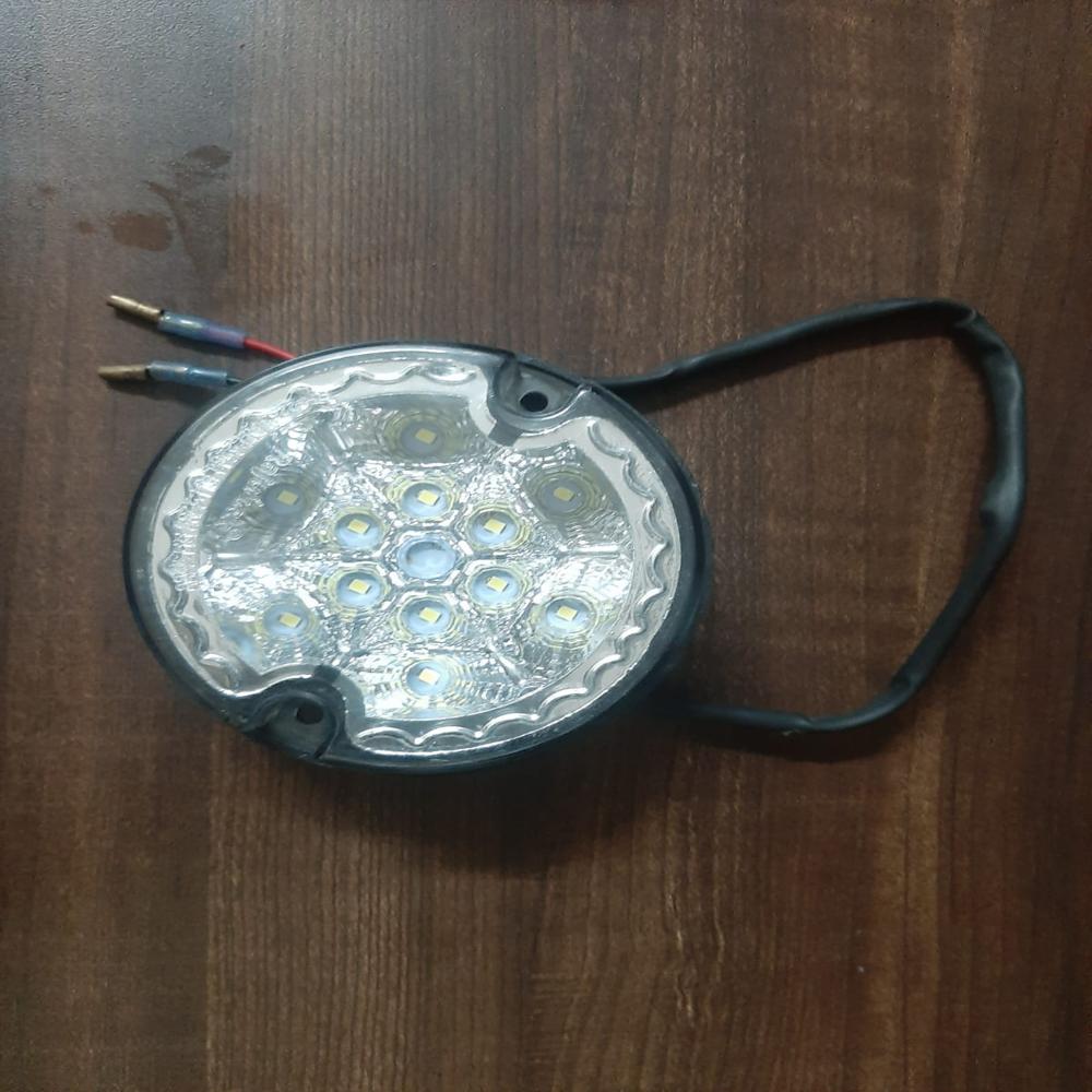 Led Round Reverse Light - Color: Transparent
