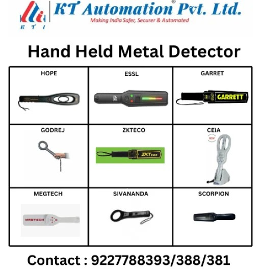 Hand Held Metal Detector (Hhmd) Scorpion 700139 - Pvc Material, Length 15 Inches, Grey Color | Super High Sensitivity, Sound & Light Alarmåè½
