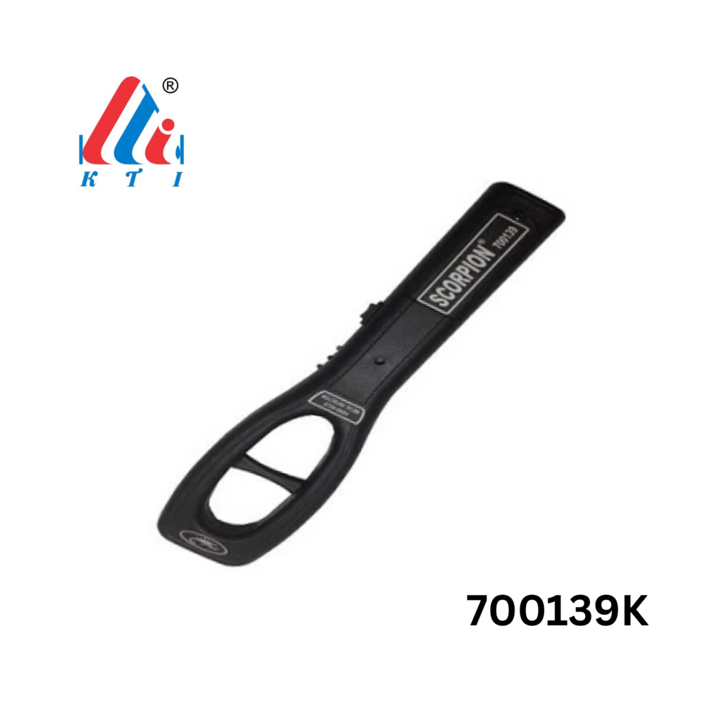 Hand Held Metal Detector (Hhmd) Scorpion 700139 - Pvc Material, Length 15 Inches, Grey Color | Super High Sensitivity, Sound & Light Alarmåè½