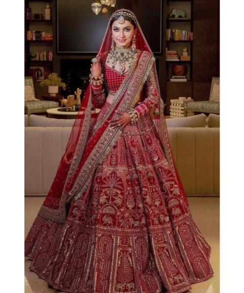 Bridal Red lehenga choli