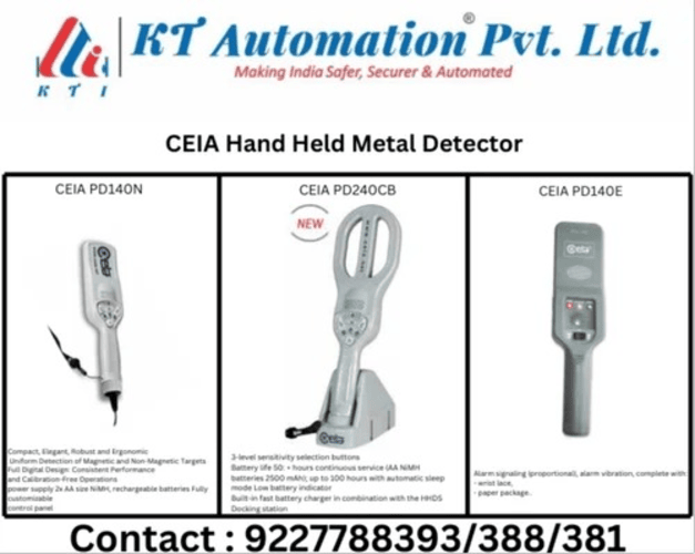 Hand Held Metal Detector (HHMD) -CEIA- PD240CB