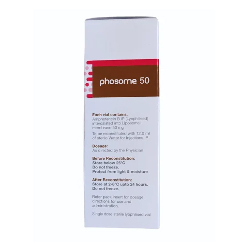 50 mg Phosome Liposomal Amphotericin B Injection