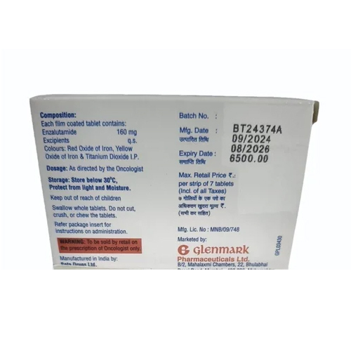 160 mg Glenza Enzalutamide Tablet
