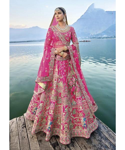 Pink Bridal lehenga choli