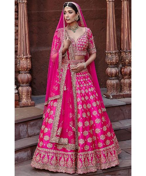 Pink Bridal lehenga choli