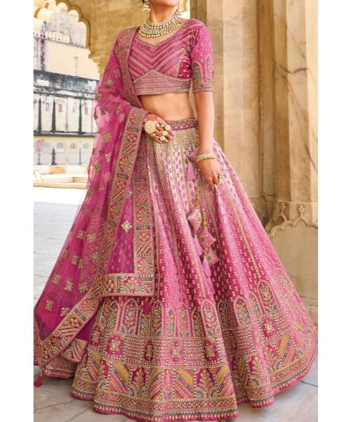 Pink Bridal lehenga choli