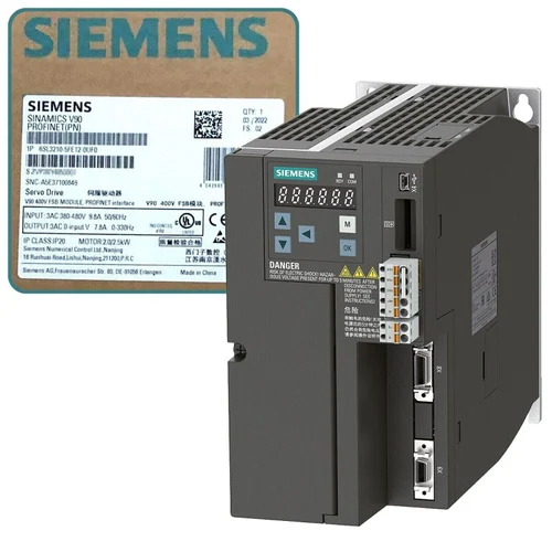 Siemens Sinamics V90 Profinet Servo Drive 6Sl3210-5Fe12-0Uf0 - Frequency (Mhz): 50 Hertz (Hz)