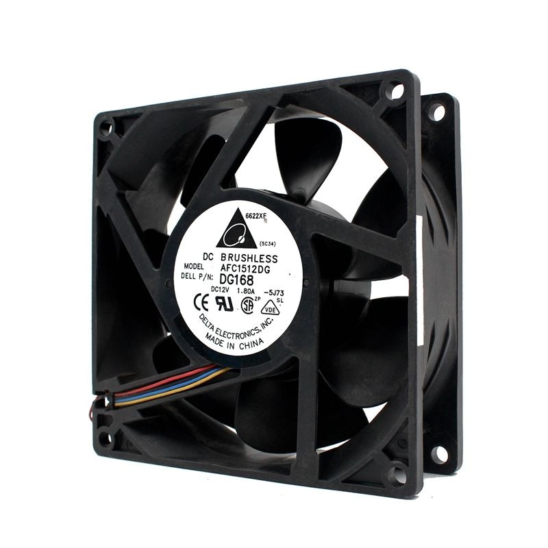 DELTA AFC1512DG 12v 1.80a Dc 15cm Fan 4pin Pwm 150*150*50mm High Speed 3800rpm 150mm Axial Flow Cooling Fans