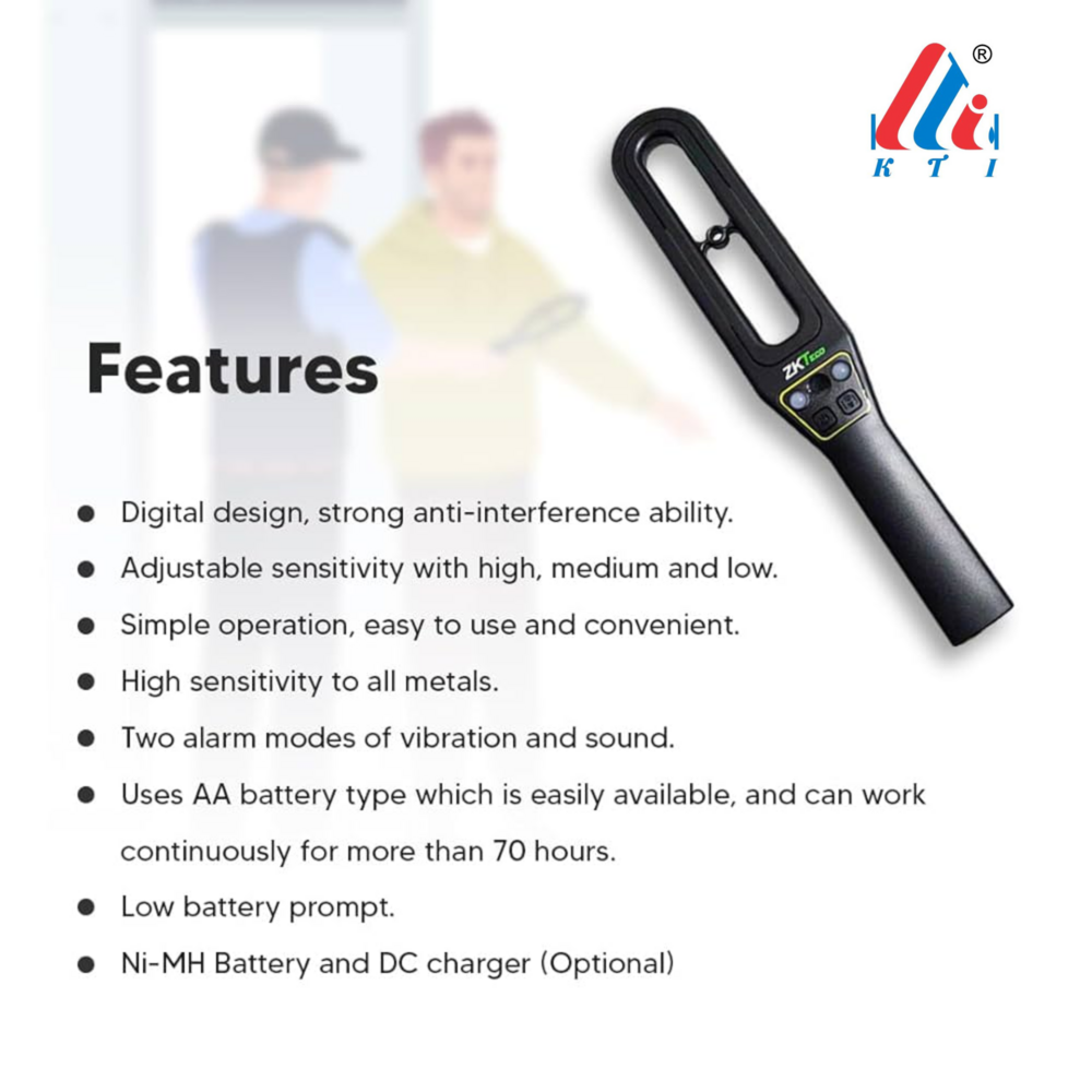 Hand Held Metal Detector (HHMD) ZK D160