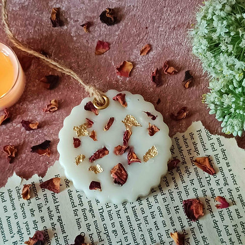 Circle Frame Wax Sachet Candles - Size: 2.5" * 3" * 2.3