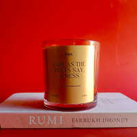 Home Container Candles I Am As The Poets Say A Mess Sandalwood Scented Candle - Material: Gel Wax