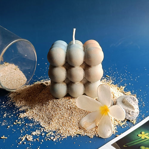 Bali Breeze Ombre Bubble Candles - Material: Gel Wax