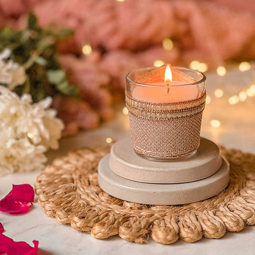 Inaayat Candles Set Of 2 - Material: Gel Wax