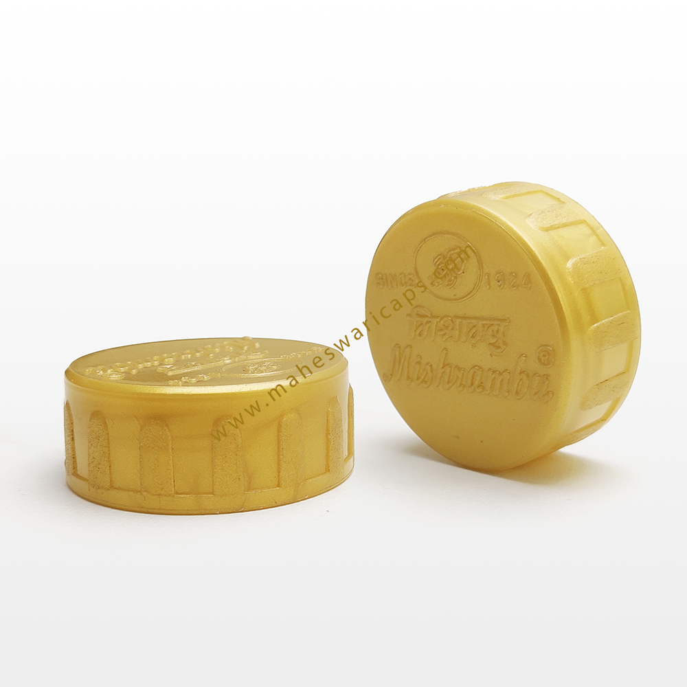 Juice & Edible Oil Screw Cap - 38mm Diameter, Plastic Material, Available In White, Green, Blue, Gold