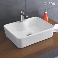 Table Mount Wash Basin - Color: White