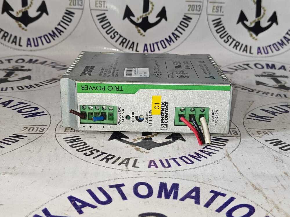 Phoenix Contact Troi-ps/1ac/24dc/5 - Used Power Supply Unit, Input 1ac, Output 24v Dc, Compact Design For Industrial Applications