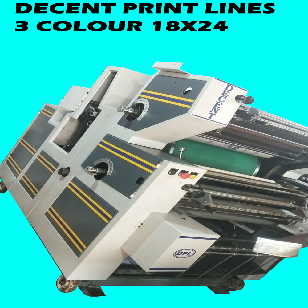 Three Color Non Woven Bag printing Machine