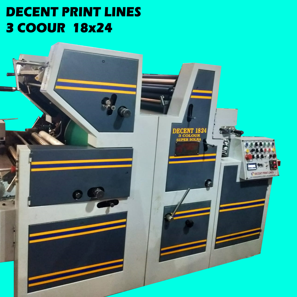 Three Color Non Woven Bag printing Machine