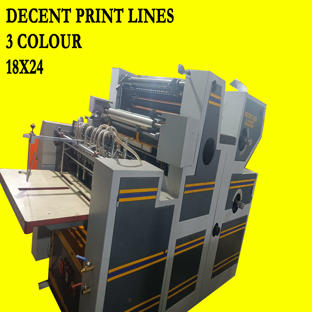 Three Color Non Woven Bag printing Machine