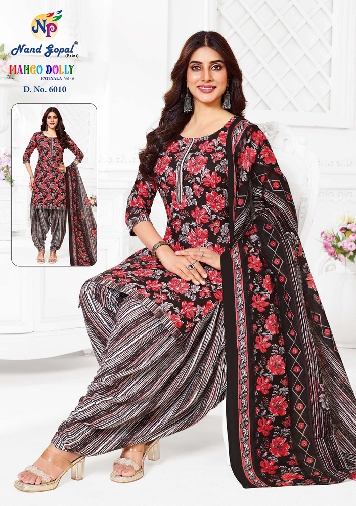 Ng Mango Dolly Patiyala Vol-6  Dress material
