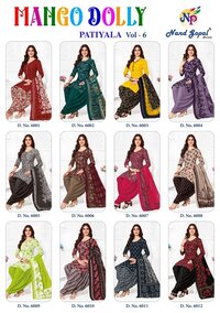 Ng Mango Dolly Patiyala Vol-6  Dress material