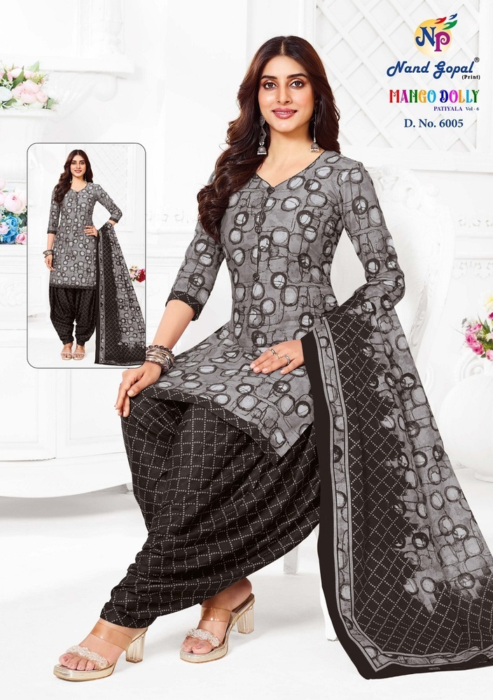 Ng Mango Dolly Patiyala Vol-6  Dress material