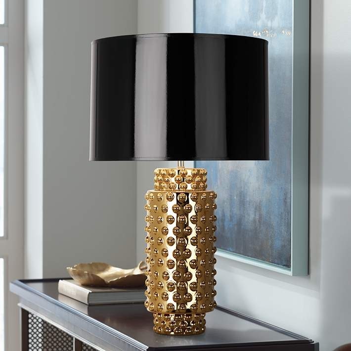 Designer Table Lamp - Color: Black